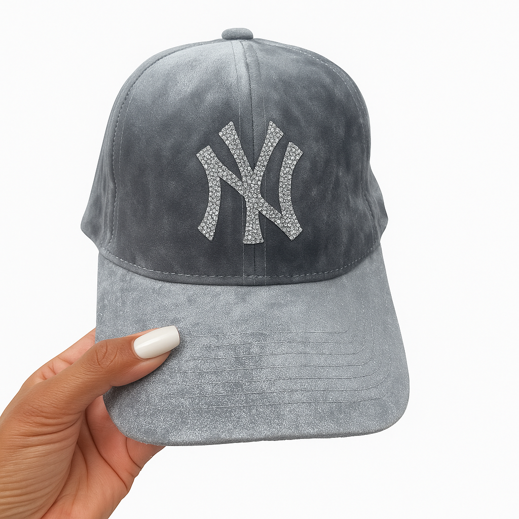 Crushed Velvet Yankee Hat