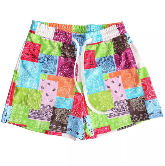 “The Green Print” Paisley Shorts